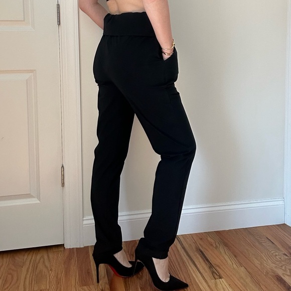 Paper Bag Waist Techno Tapered Pants - Picture 4 of 12